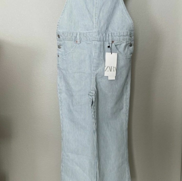 Zara Overalls Pin Striped medium weight - Picture 5 of 6